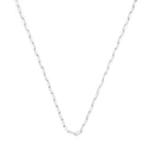 Paperclip Chain Necklace In Silver