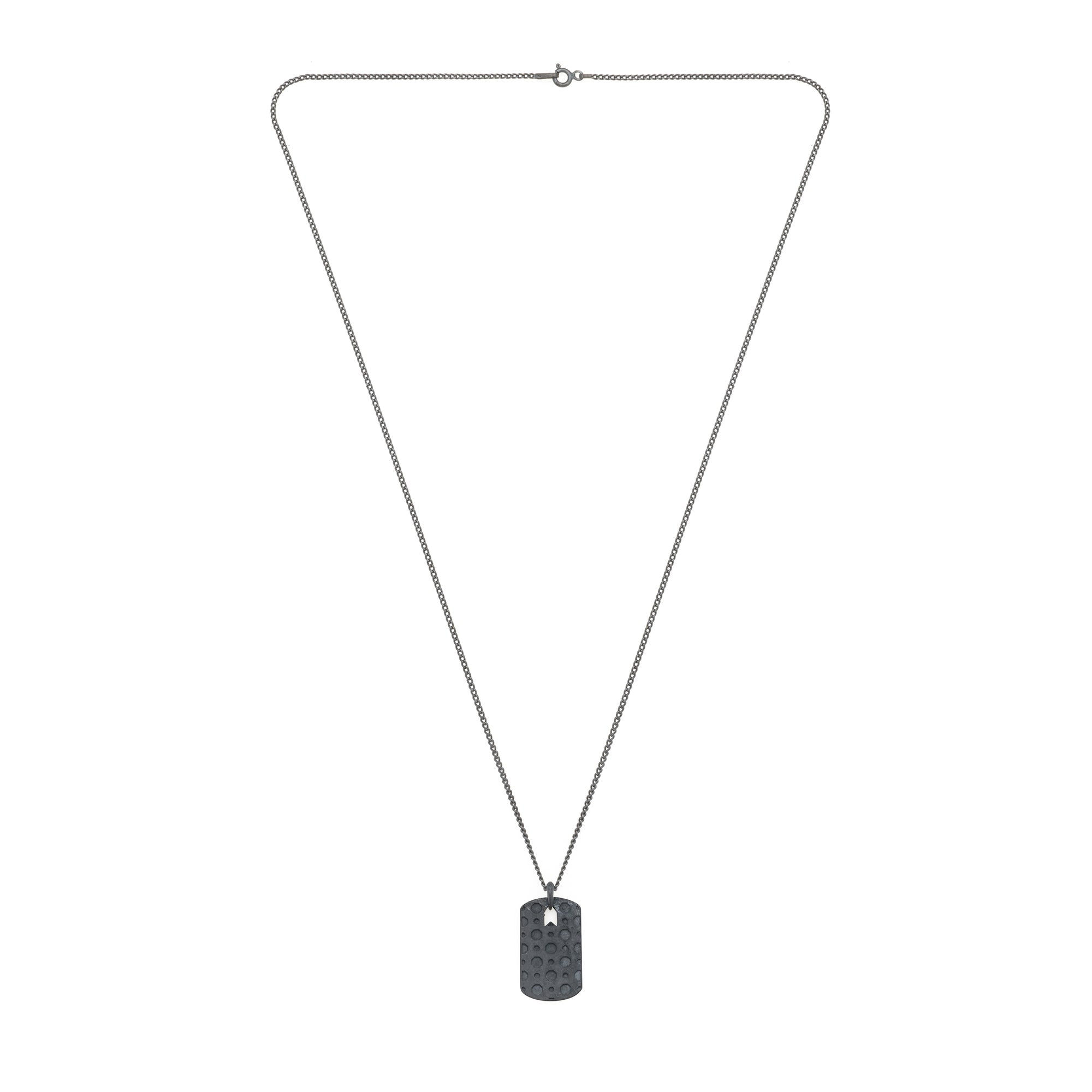 Pattern Necklace In Oxide