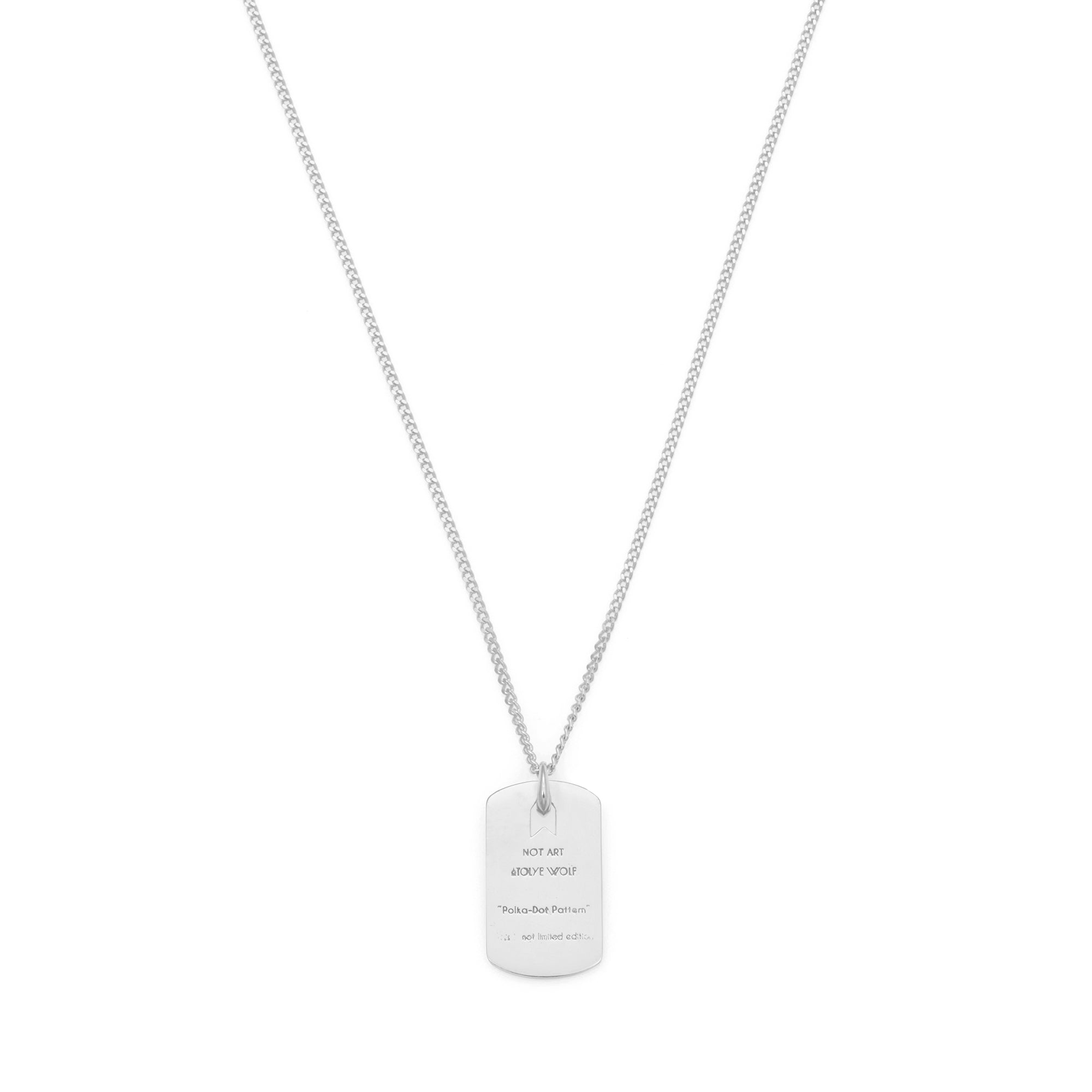 Pattern Necklace In Silver