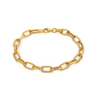 Rivet Chain Bracelet In Gold