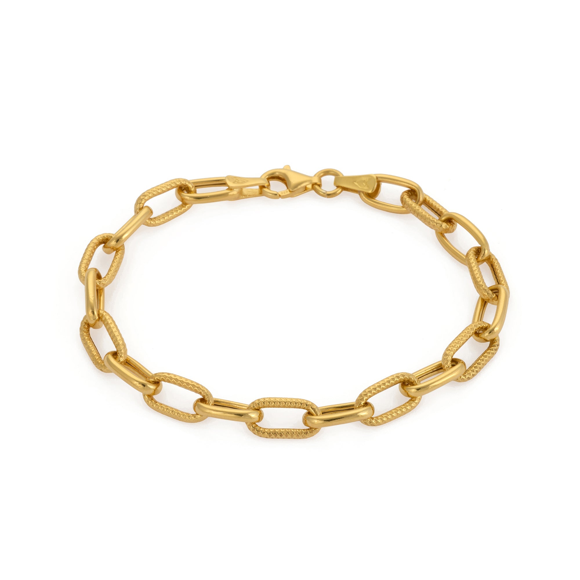 Rivet Chain Bracelet In Gold