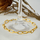 Rivet Chain Bracelet In Gold