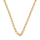 Rivet Chain Necklace In Gold