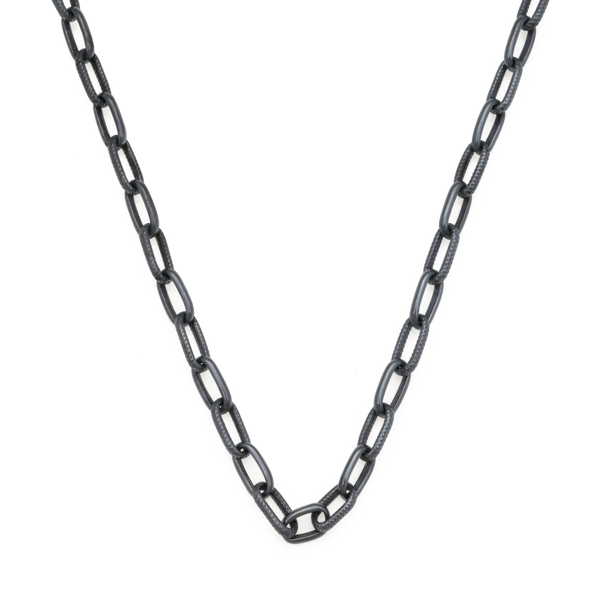 Rivet Chain Necklace In Oxide