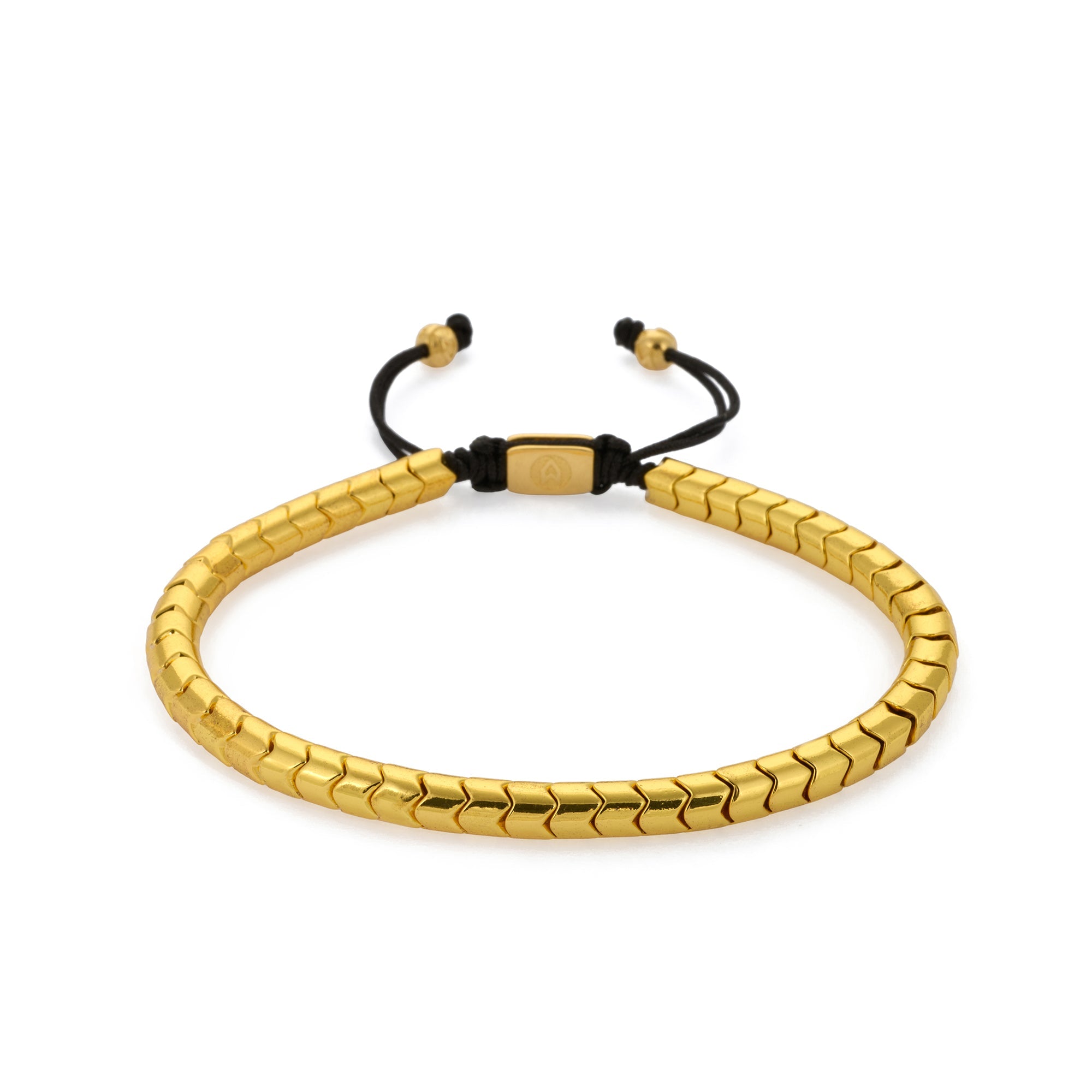 Rolo Hematite Bracelet In Gold