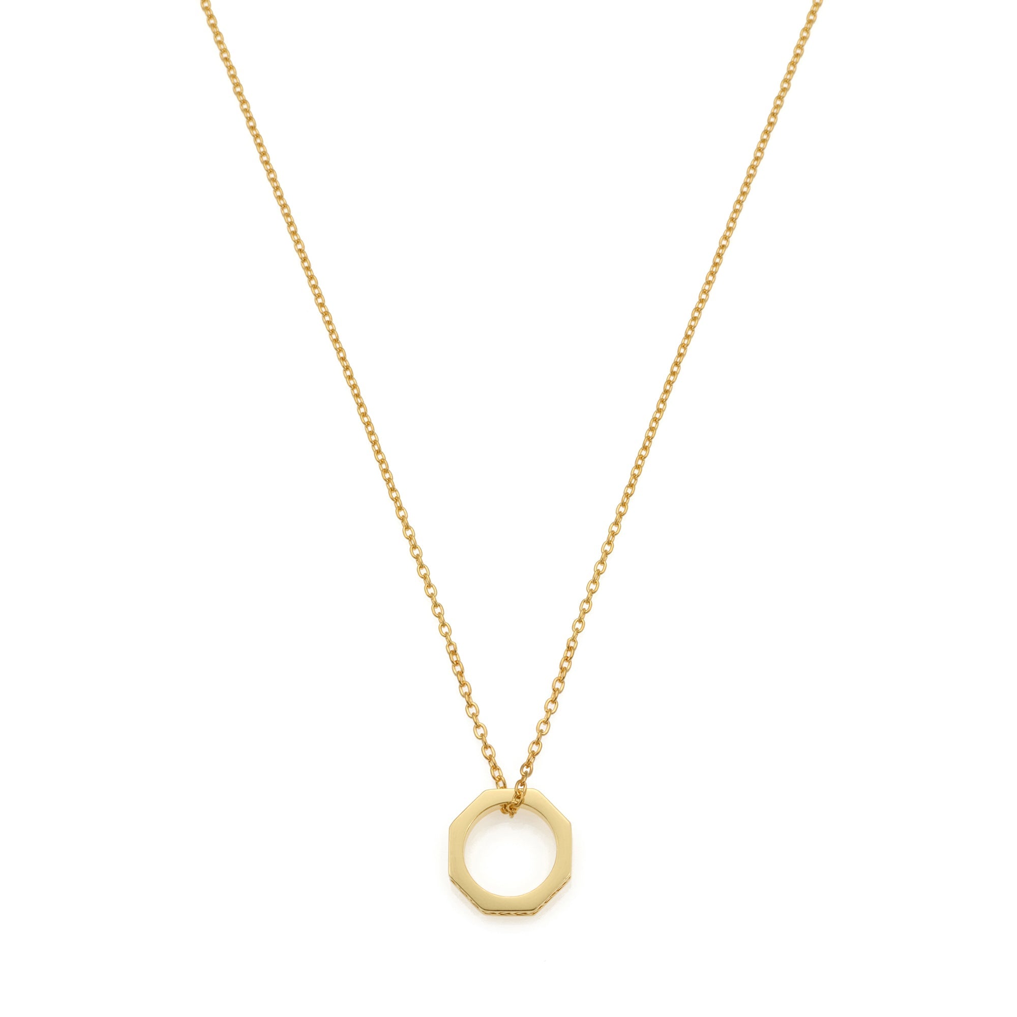 Ring Necklace In Gold