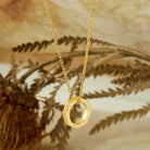 Ring Necklace In Gold