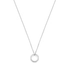 Ring Necklace In Silver