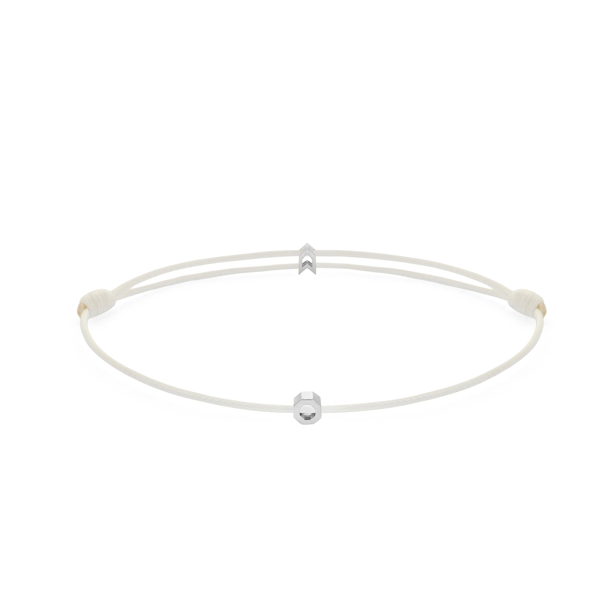 White Chance Bracelet In Silver