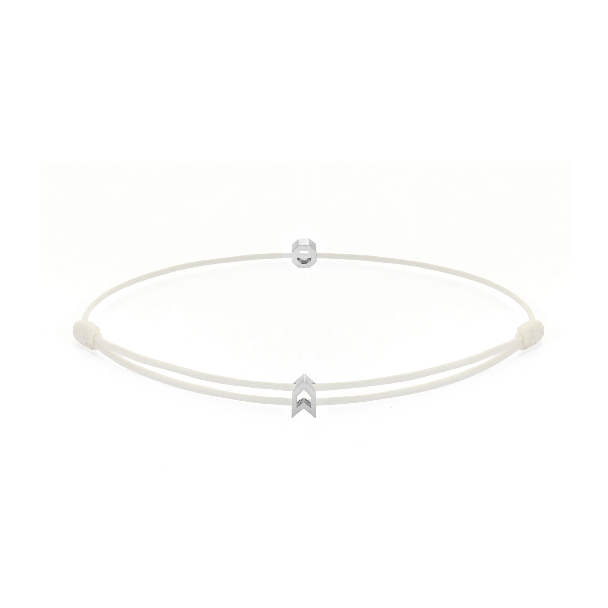 White Chance Bracelet In Silver