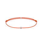 Orange Chance Bracelet In Silver