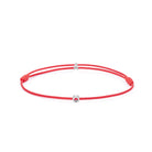 Red Chance Bracelet In Silver