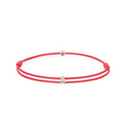 Red Chance Bracelet In Silver