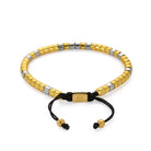 Silver And Gold Rolo Hematite Bracelet