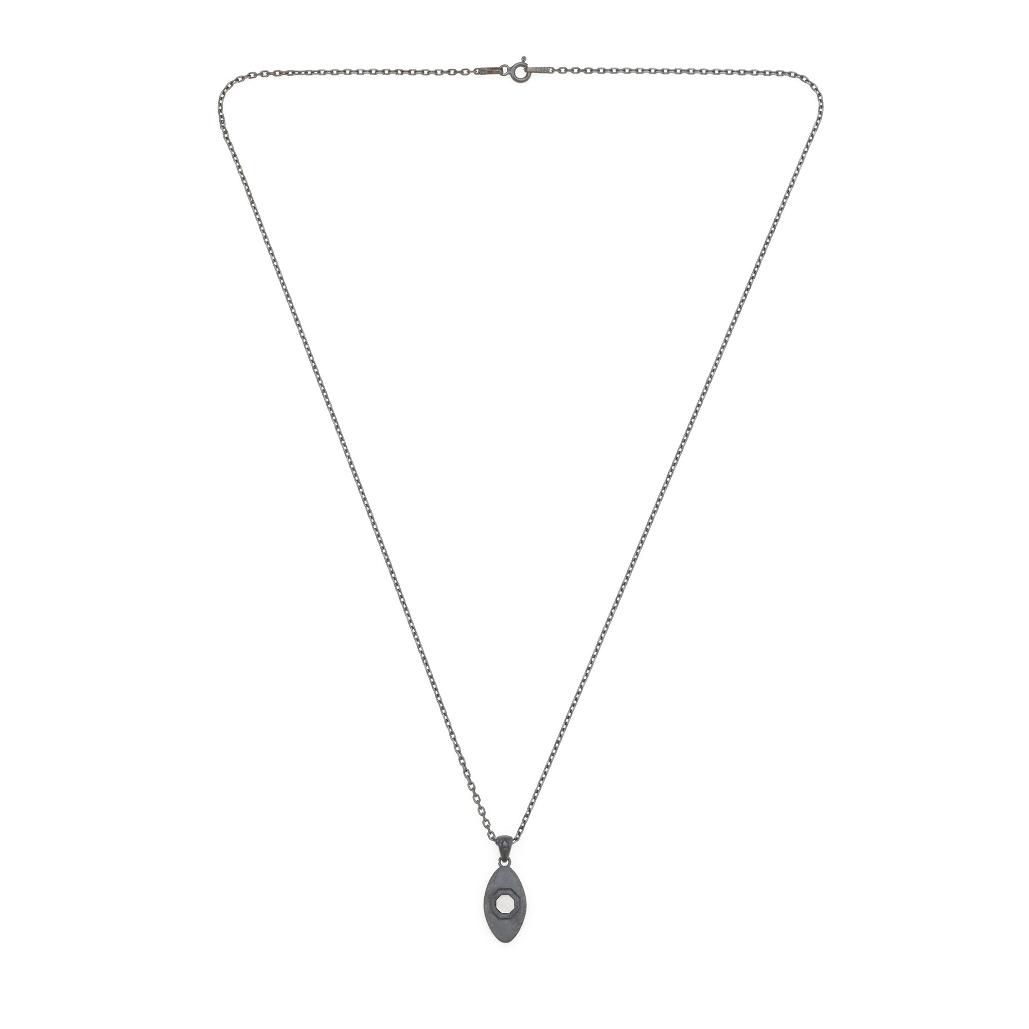 White Eye Necklace In Oxide