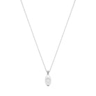 White Eye Necklace In Silver