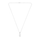 White Eye Necklace In Silver