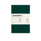 Leuchtturm1917 Jottbook Pur A5 80 Numaralandırılmış Sayfa Noktalı 3'Lü Paket Defter Forest Green 400699