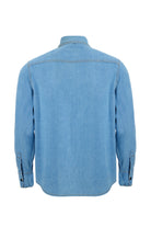 2be4 A-Erkek Açık Mavi şerit Detaylı Denim Gömlek-2-Milagron.com