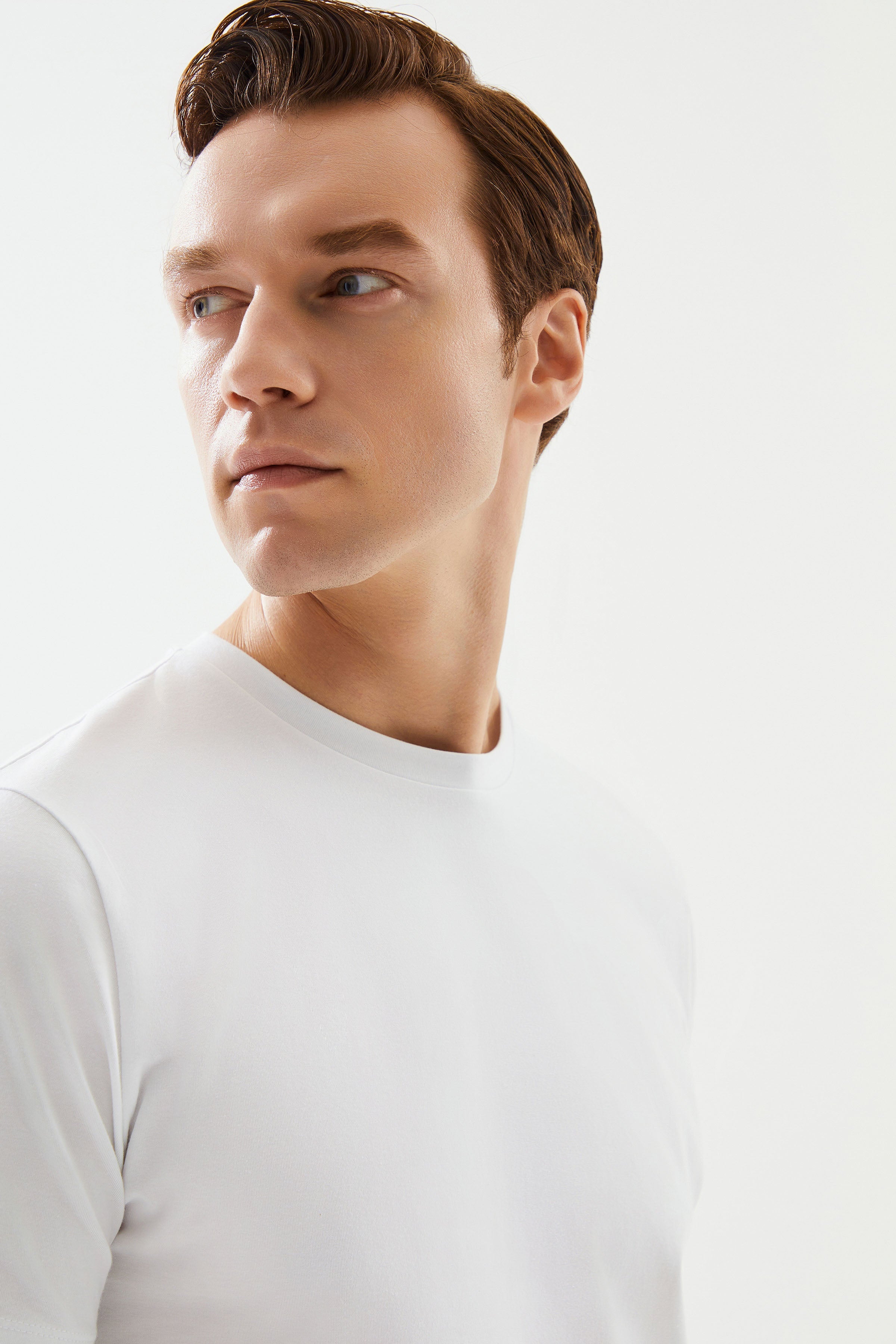 2be4 A-Erkek Beyaz T Shirt-5-Milagron.com