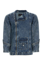 2be4 A-Erkek Bisiklet Yakalı Yan Fermuarlı Denim Ceket-1-Milagron.com