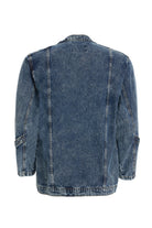 2be4 A-Erkek Bisiklet Yakalı Yan Fermuarlı Denim Ceket-2-Milagron.com