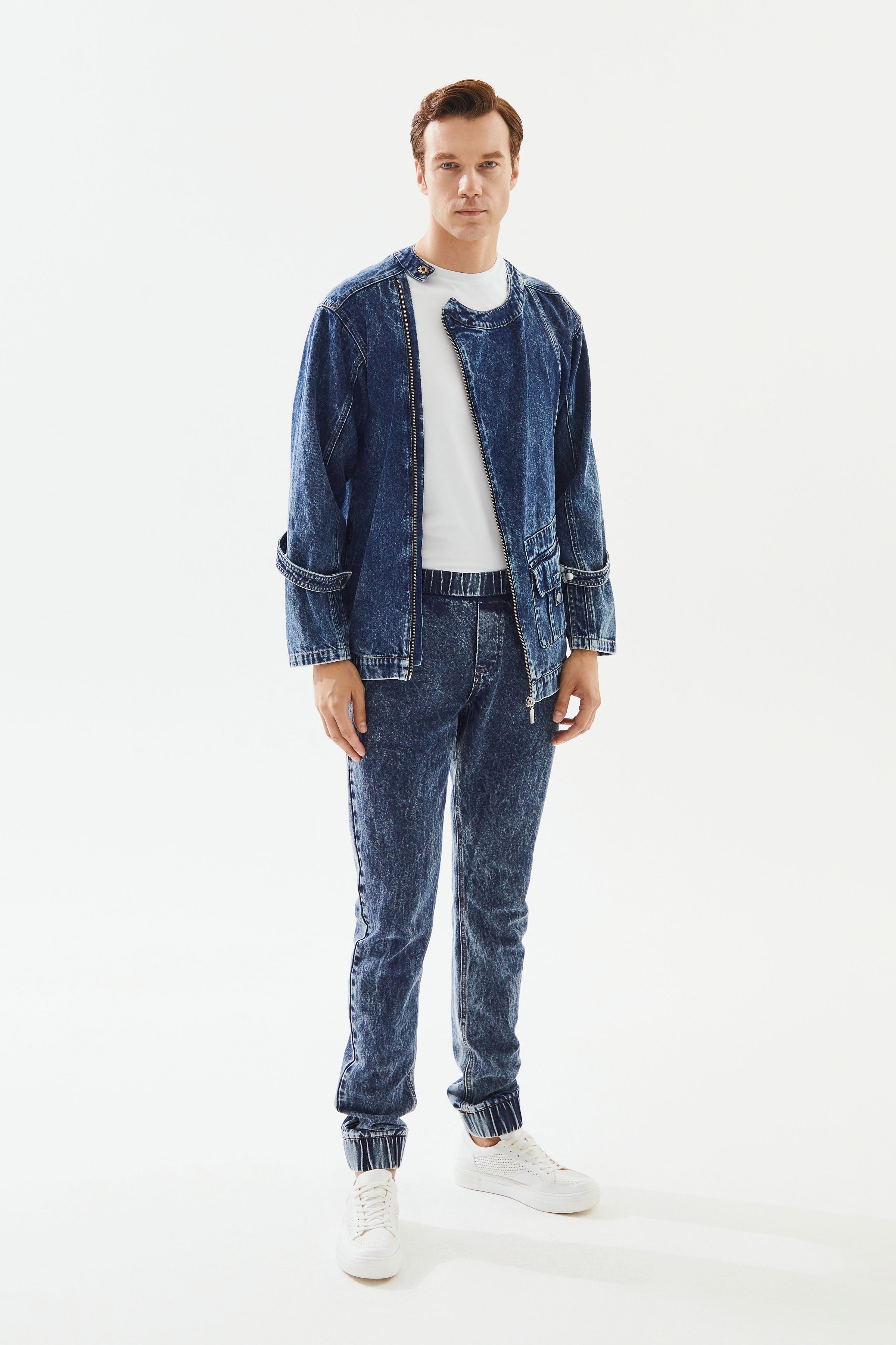 2be4A-Erkek Jogger Denim Pantolon-3-Milagron.com