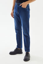 2be4A-Erkek Lacivert Kapaklı Cep Denim Pantolon-Kot Pantolon-4-Milagron.com