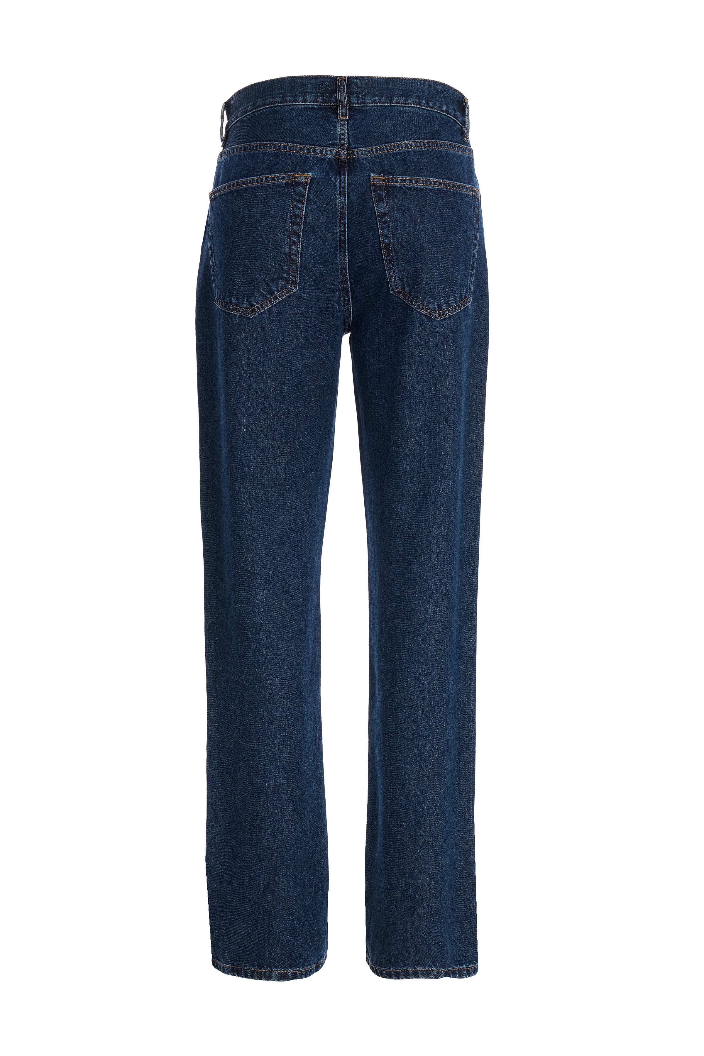 2be4A-Erkek Lacivert Straight Denim Pantolon-2-Milagron.com