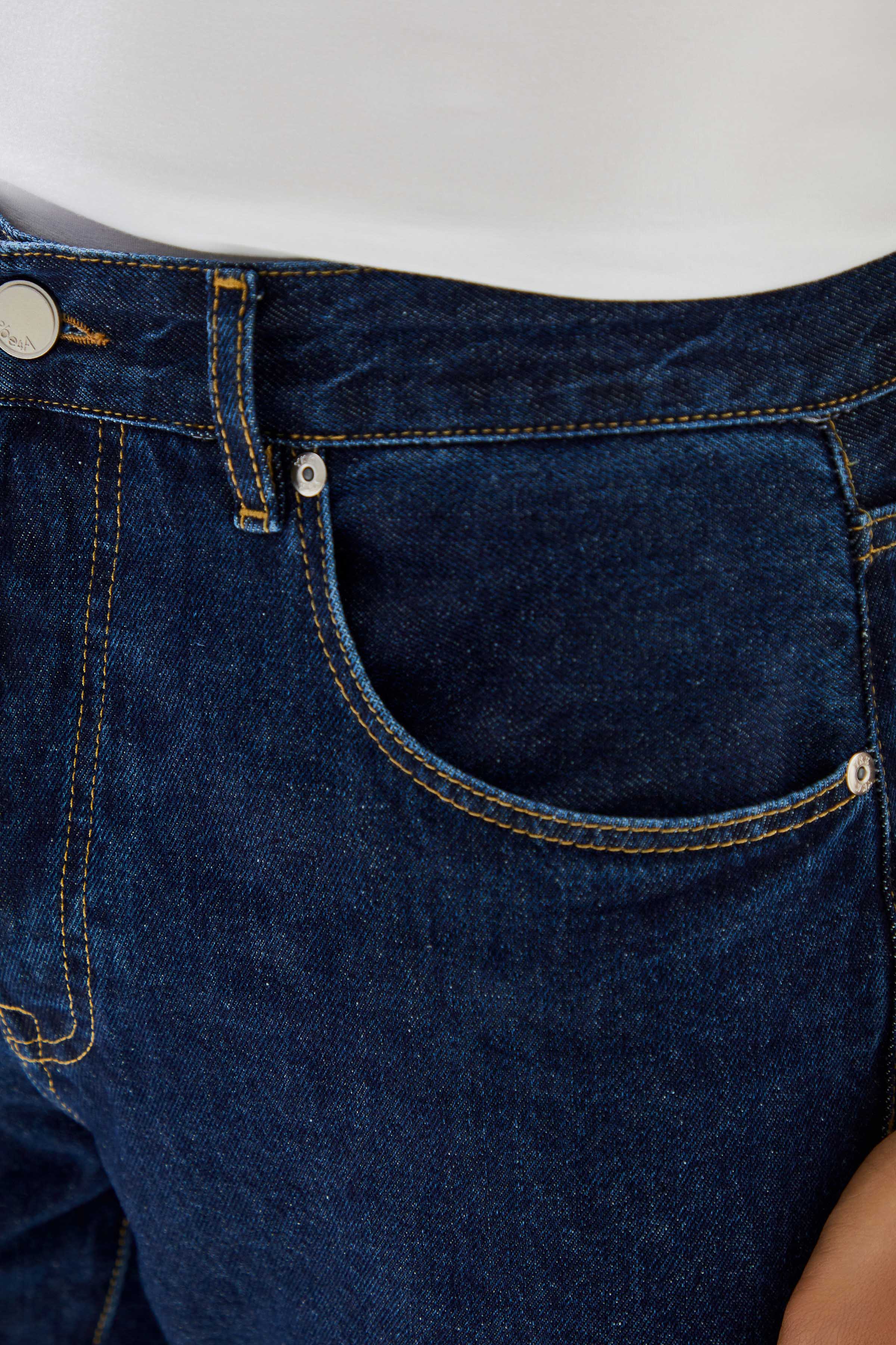 2be4A-Erkek Lacivert Straight Denim Pantolon-5-Milagron.com