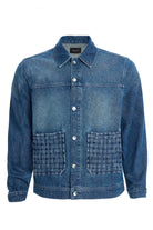 2be4A-Erkek örme Cepli Denim Ceket-1-Milagron.com