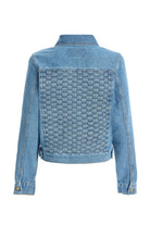 2be4A-Kadın Açık Mavi Arkası örme Denim Ceket-1-Milagron.com