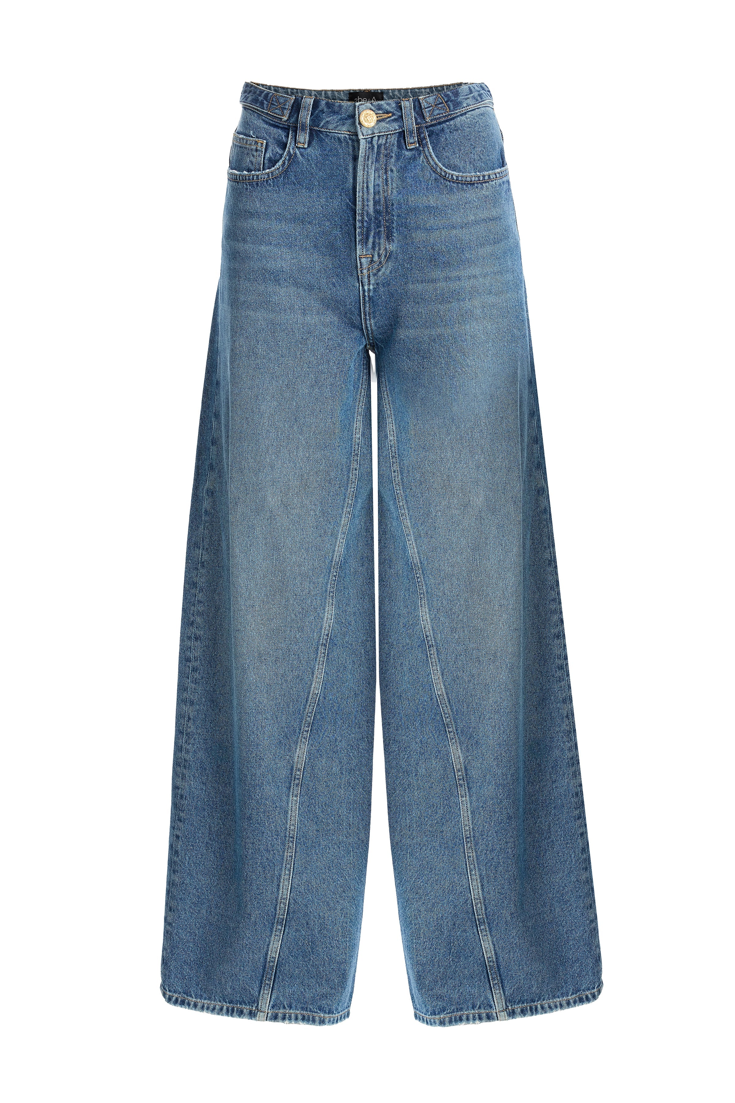 2be4A-Kadın Bol Kesim Denim Pantolon-1-Milagron.com