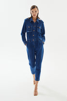 2be4A-Kadın Cepli Denim Tulum-3-Milagron.com