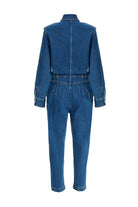 2be4A-Kadın Cepli Denim Tulum-2-Milagron.com