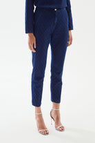 2be4A-Kadın Damalı Denim Pantolon-3-Milagron.com