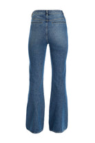 2be4A-Kadın Dar Kesim Bol Paça Denim Pantolon-2-Milagron.com