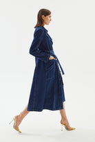 2be4A-Kadın Denim Trençkot-Trençkot-5-Milagron.com