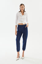 2be4A-Kadın Jogger Denim Pantolon-Kot Pantolon-1-Milagron.com