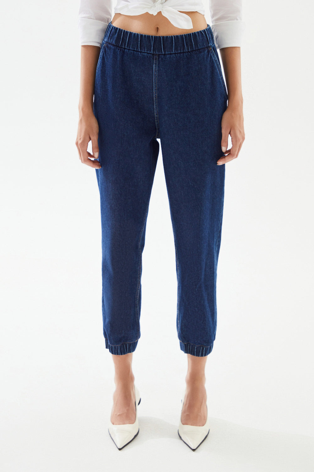 2be4A-Kadın Jogger Denim Pantolon-Kot Pantolon-5-Milagron.com
