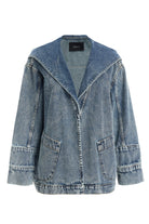 2be4A-Kadın Kapüşonlu Denim Ceket-1-Milagron.com