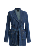 2be4A-Kadın Kargo Cepli Denim Ceket-1-Milagron.com