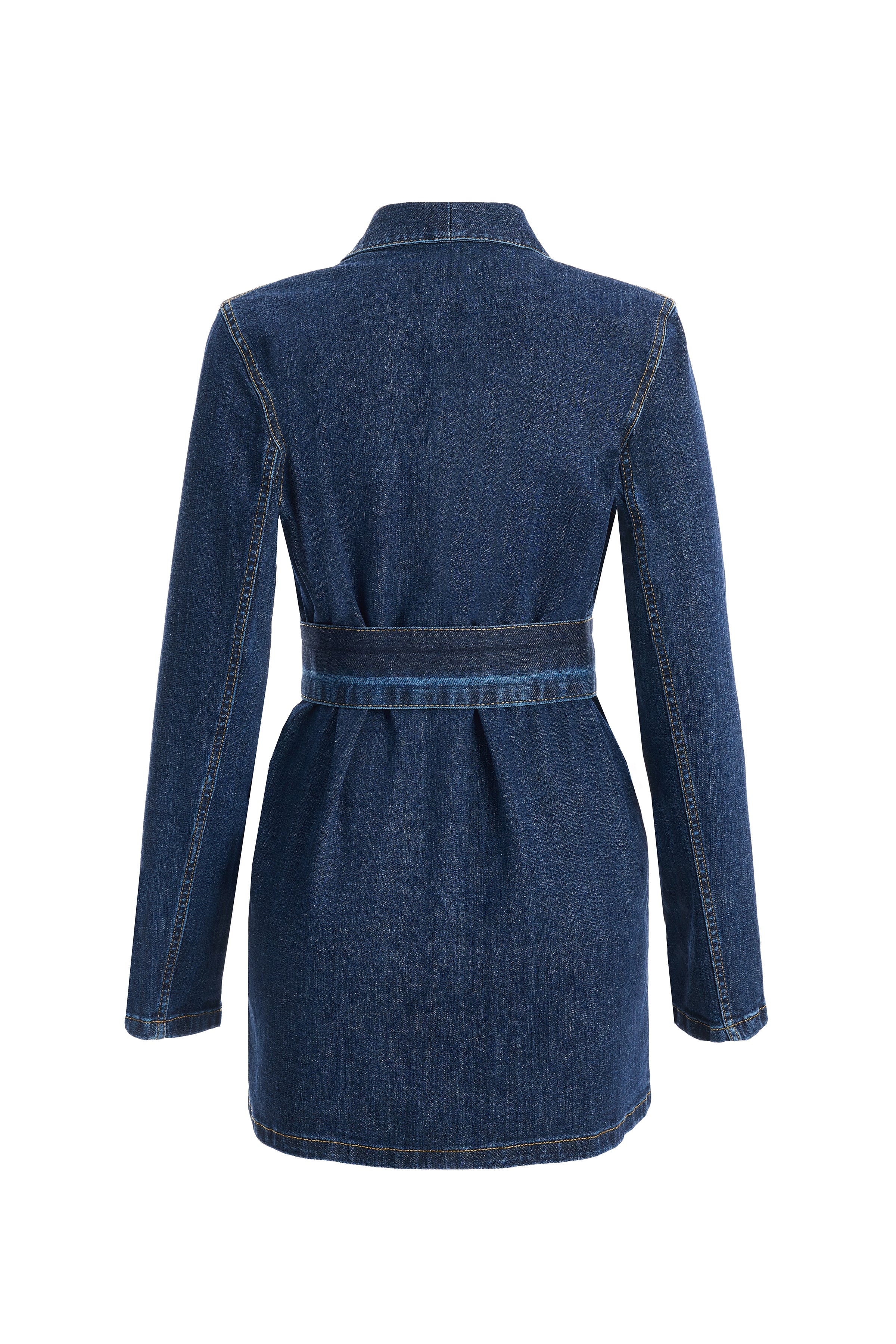 2be4A-Kadın Kargo Cepli Denim Ceket-2-Milagron.com