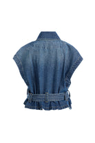 2be4A-Kadın Kemerli Denim Yelek-2-Milagron.com