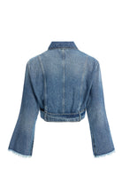 2be4A-Kadın Kemerli Kısa Denim Ceket-2-Milagron.com