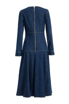 2be4A-Kadın Klasik Denim Elbise-Elbise-3-Milagron.com