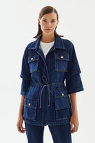 2be4A-Kadın Kolları Kısalabilen Denim Ceket-Ceket-1-Milagron.com