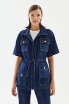 2be4A-Kadın Kolları Kısalabilen Denim Ceket-Ceket-5-Milagron.com