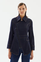 2be4A-Kadın Kruvaze Denim Ceket-Ceket-1-Milagron.com