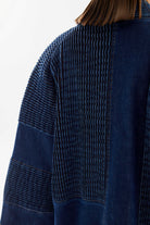 Kadın Nervürlü Denim Kimono